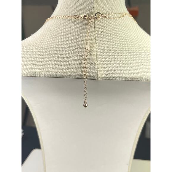 Rose Gold Tone Dainty Multi-Layer Necklace - Picture 8 of 8